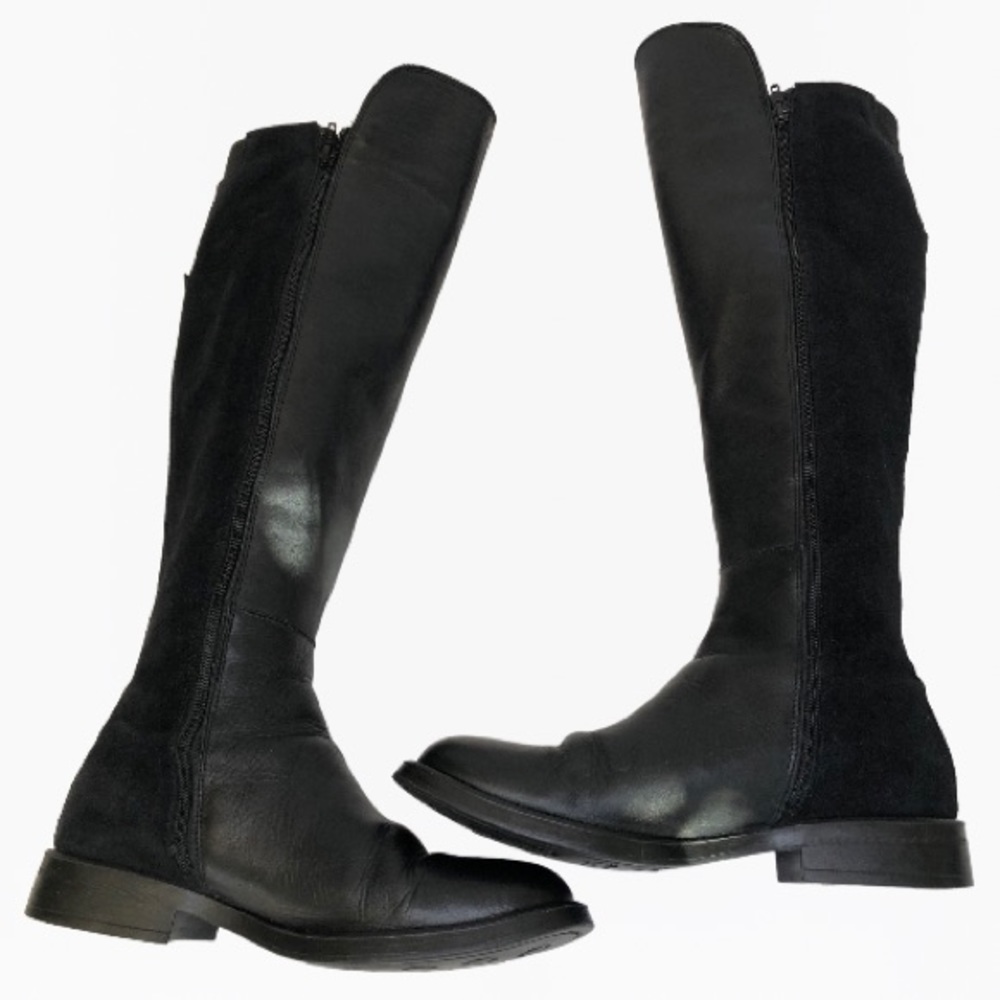 KMB Made in Spain Leather & Suede Women’s Riding Boots - Size: 38